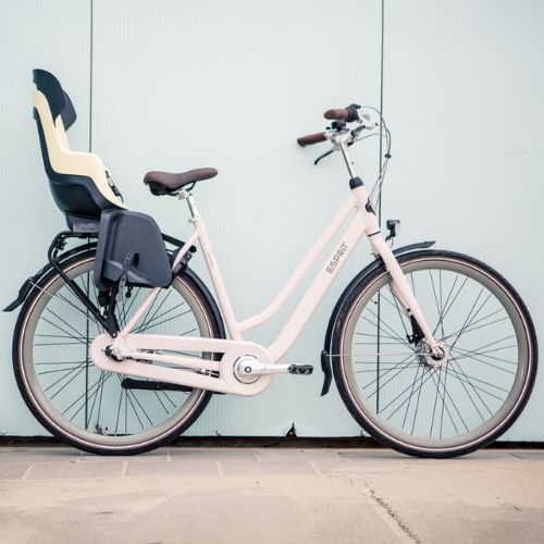 Задна седалка за багажник за велосипед bobike Go beige-grey 8012300001