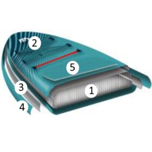 Aqua Marina Vibrant Youth 8'0" жълта SUP дъска BT-19VIP