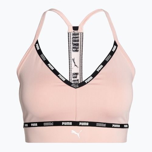 PUMA Low Impact Puma Strong Strappy фитнес сутиен розов 522225 66