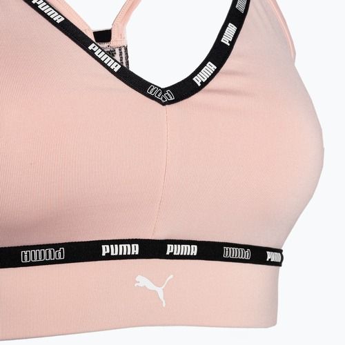 PUMA Low Impact Puma Strong Strappy фитнес сутиен розов 522225 66