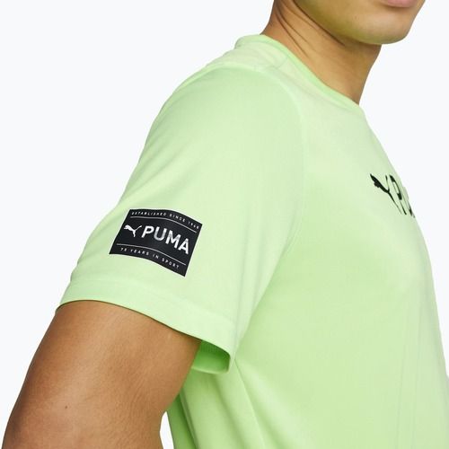 Мъжка тренировъчна тениска PUMA Fit Logo Cf Graphic green 523098 34