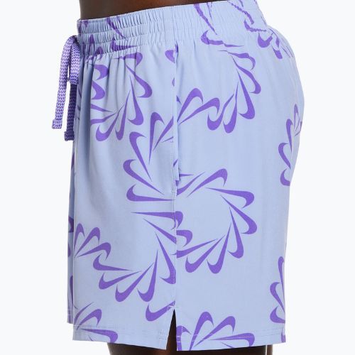 Мъжки къси панталони Nike Swoosh Line 5" Volley лилави NESSD509-451