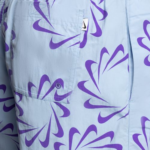 Мъжки къси панталони Nike Swoosh Line 5" Volley лилави NESSD509-451