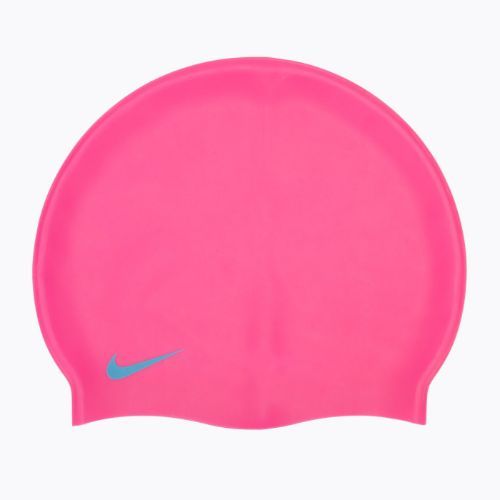 Детска шапка за плуване Nike Solid Silicone pink TESS0106-670