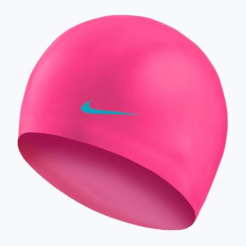 Детска шапка за плуване Nike Solid Silicone pink TESS0106-670