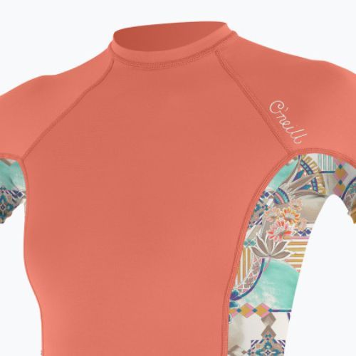 Дамски бански O'Neill Side Print Rash Guard orange 5405S