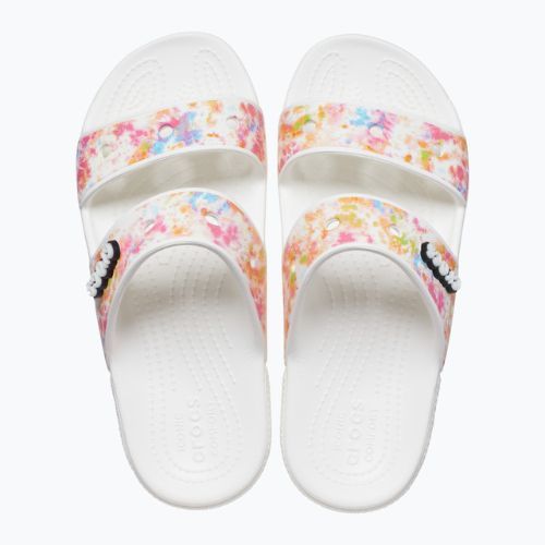 Crocs Classic Crocs Tie-Dye Graphic Sandal white 207283-928 джапанки