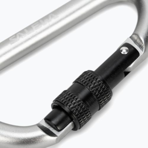 Salewa D-Shape карбинер с винт сив 00-0000034102