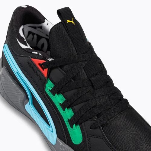 PUMA Court Rider Chaos Block Party мъжки баскетболни обувки черни 378265 01
