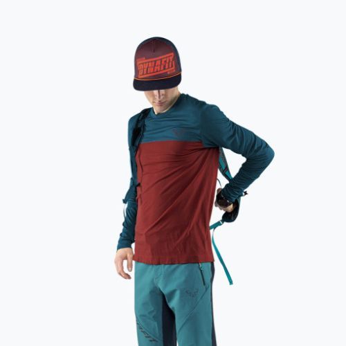 Мъжка туристическа тениска DYNAFIT Traverse S-Tech, бордо 08-0000071606