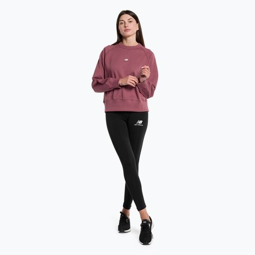 Дамски суитшърт за тренировки New Balance Athletics Remastered French Terry Crewneck red WT31500WAD