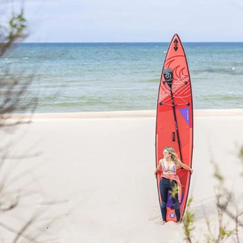 AQUASTIC Touring SUP дъска 12'6" червена AQS-SUP004