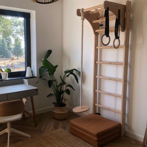 Гимнастическа стълба BenchK кафява BK-111+A204