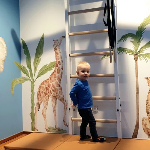 Стълба за гимнастика BenchK, бяла BK-221W+A204