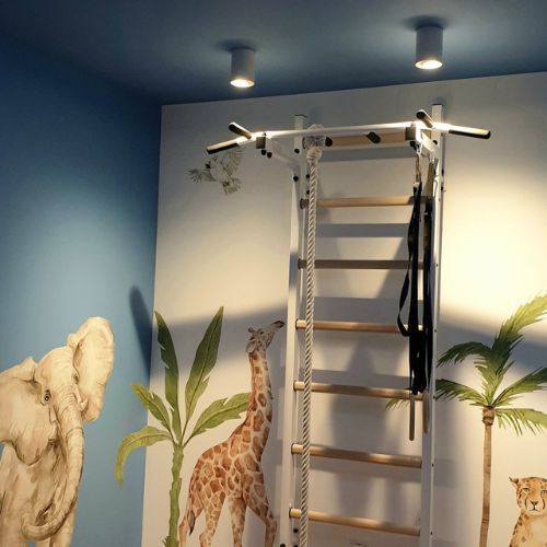 Стълба за гимнастика BenchK, бяла BK-221W+A204