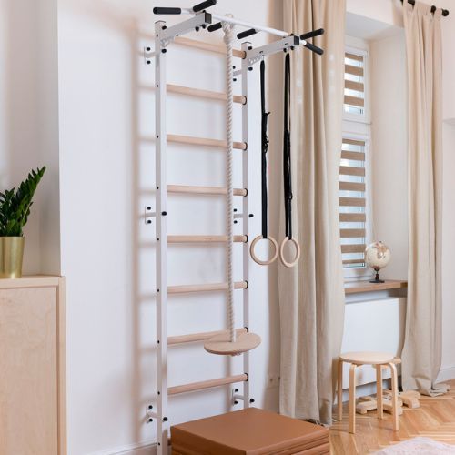 Стълба за гимнастика BenchK, бяла BK-721W+A204