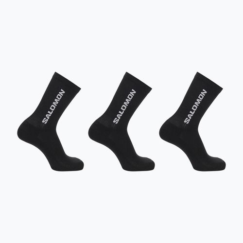 Salomon Everyday Crew 3 чифта чорапи за трекинг черни/черни/черни