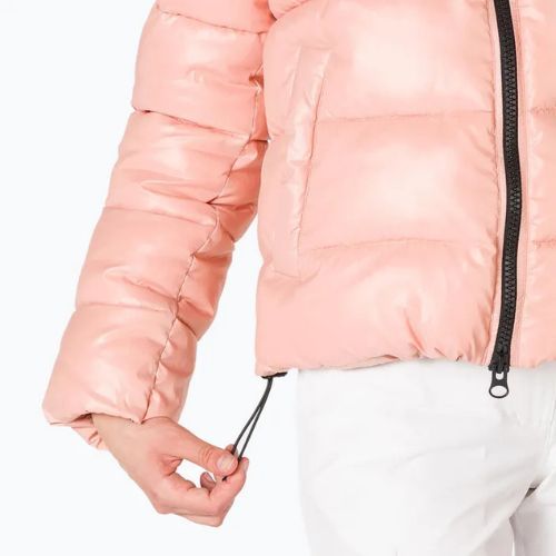 Дамско пухено яке Rossignol Shiny Bomber pastel pink