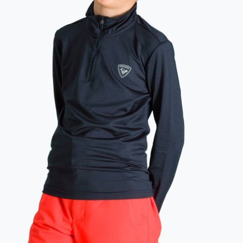 Rossignol Boy 1/2 Zip Warm Stretch детски ски суитшърт черен