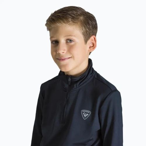 Rossignol Boy 1/2 Zip Warm Stretch детски ски суитшърт черен