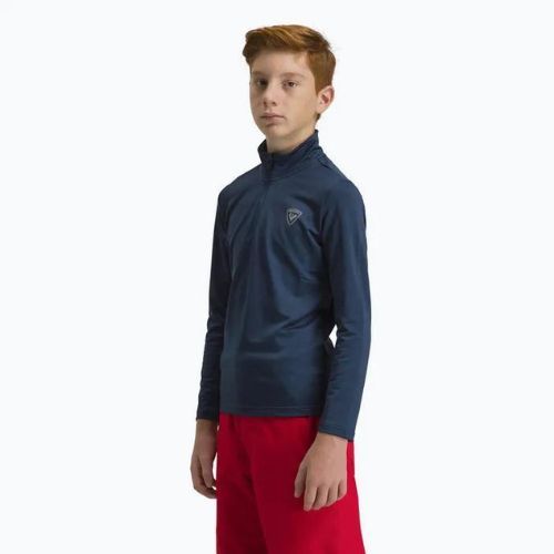 Rossignol Boy 1/2 Zip Warm Stretch детски ски суитшърт тъмно тъмносин