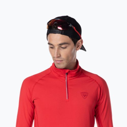 Rossignol Classique 1/2 Zip спортна червена термо блуза за мъже