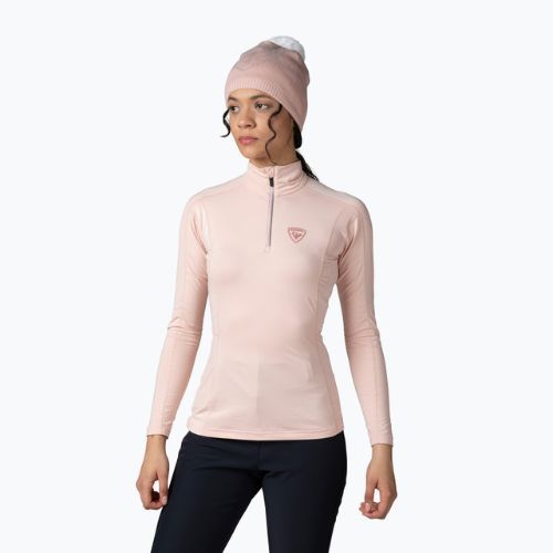Дамска термоактивна блуза Rossignol Classique 1/2 Zip powder pink