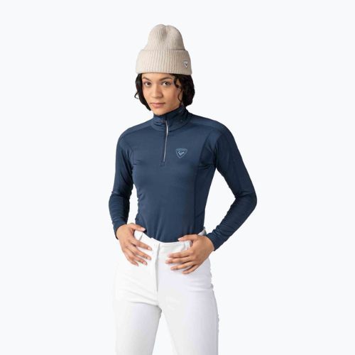 Дамска термоактивна блуза Rossignol Classique 1/2 Zip dark navy