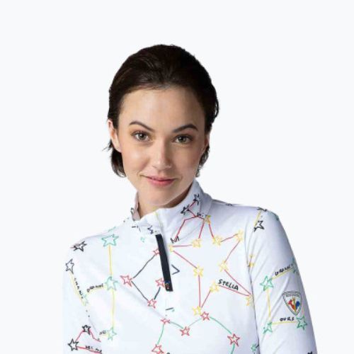 Дамски термален суитчър Rossignol Booster 1/2 Zip Top 100 white