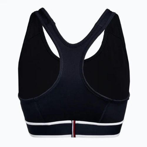 Tommy Hilfiger Mid Int Tape Racer Back син фитнес сутиен