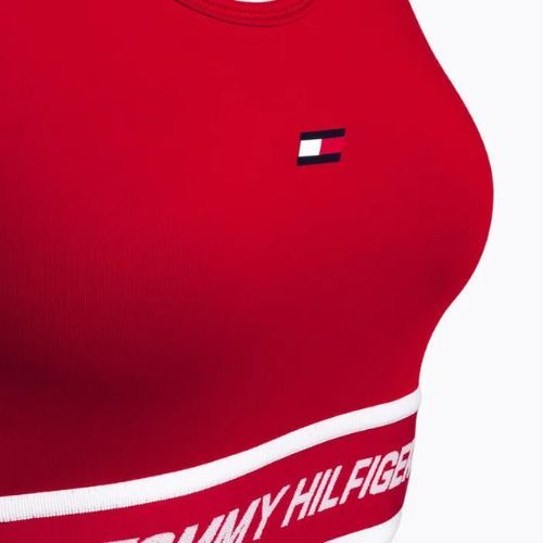 Tommy Hilfiger Mid Int Tape Racer Back червен фитнес сутиен