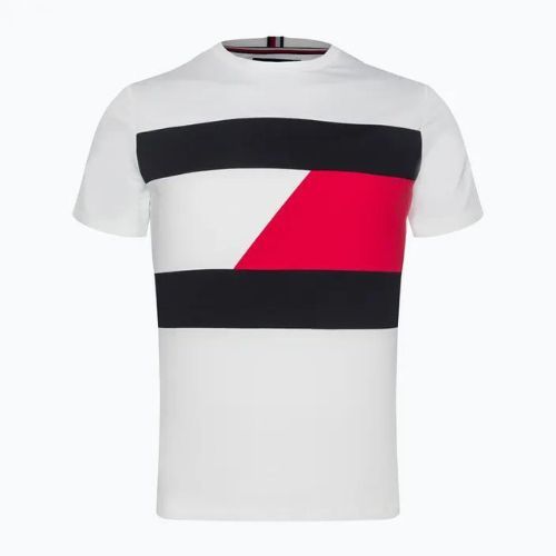 Мъжка риза за обучение Tommy Hilfiger Colorblocked Mix Media S/S бяла