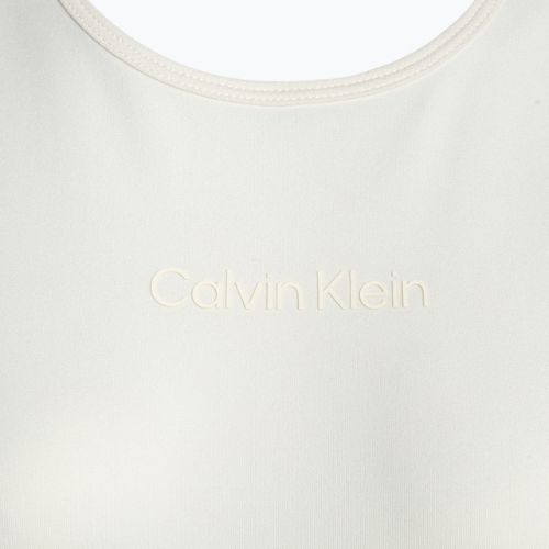 Дамска тениска Calvin Klein Knit от бял велур