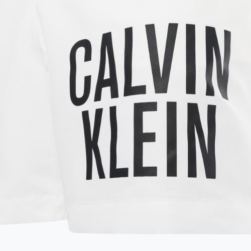 Мъжки къси панталони за плуване Calvin Klein Medium Drawstring white