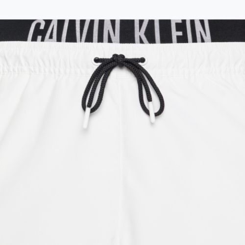 Мъжки къси панталони Calvin Klein Medium с двойна лента за плуване white