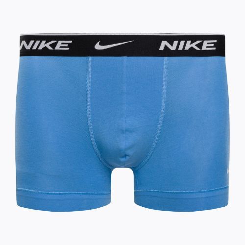 Мъжки боксерки Nike Everyday Cotton Stretch Trunk 3Pk UB1 swoosh print/grey/uni blue