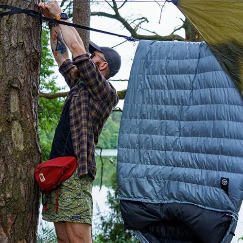 AURA Nom 200 180 cm/ляв стоманен спален чувал