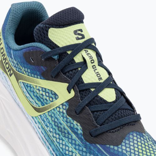Мъжки обувки за бягане Salomon Aero Glide blue ashes/dark sapphire/sunny lime