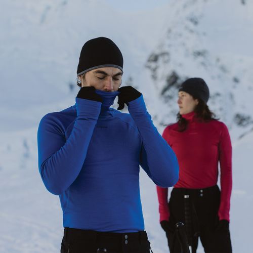 Мъжки термален суитшърт Icebreaker Merino Roll Neck lazurite