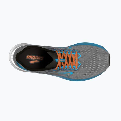 Мъжки обувки за бягане Brooks Hyperion сиво/атомично синьо/кафяво