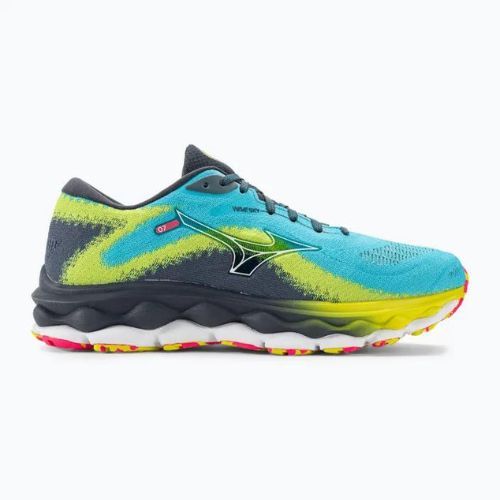 Мъжки обувки за бягане Mizuno Wave Sky 7 jet blue/white/bolt2neon