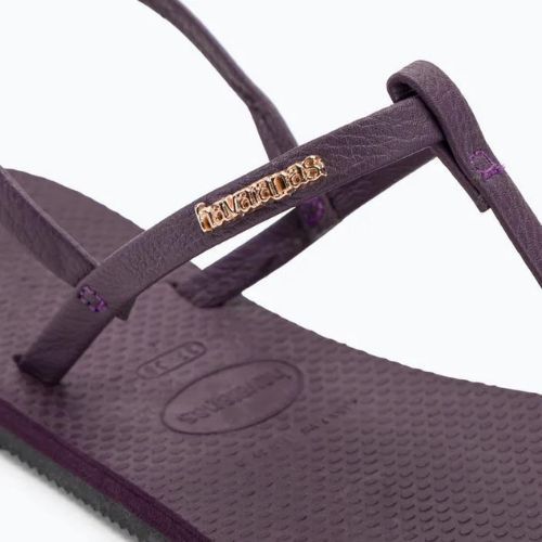 Дамски сандали Havaianas You Riviera лилаво/черно/златно