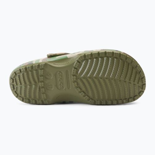 Crocs Classic Printed Camo Clog army green/multi джапанки