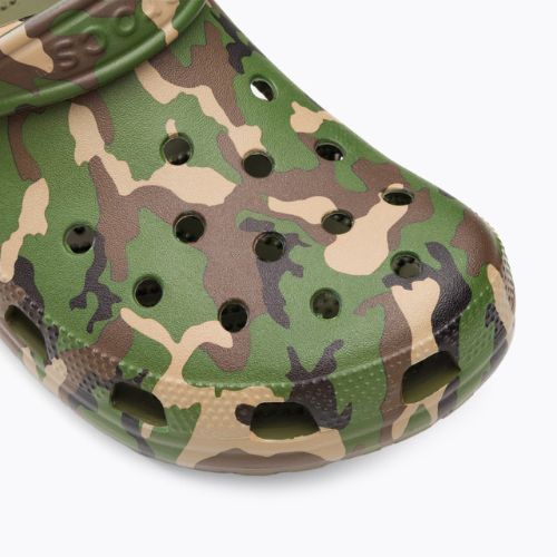 Crocs Classic Printed Camo Clog army green/multi джапанки