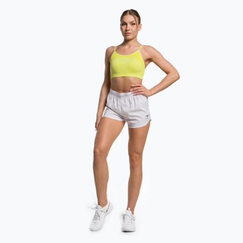 Gymshark Flex Strappy Спортен сутиен за обучение glitch yellow marl