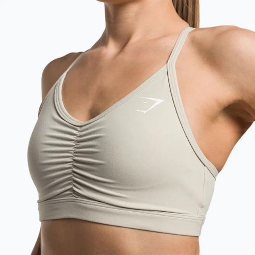 Gymshark Ruched Training Спортен фитнес сутиен сив