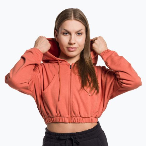 Дамски суитшърт за тренировки Gymshark KK Twins Zip Up Crop orange