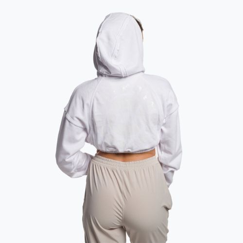 Дамски суитшърт за тренировки Gymshark KK Twins Zip Up Crop white