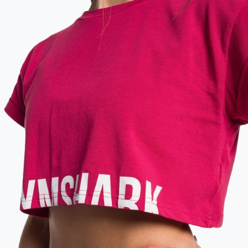 Дамски топ Gymshark Training Fraction Crop Top lava pink