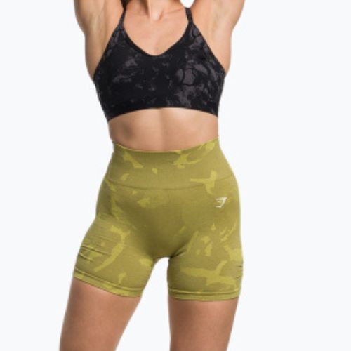 Дамски шорти за тренировка Gymshark Adapt Camo Savanna Seamless green